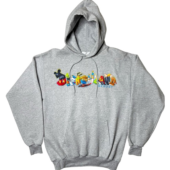 Hanes Other - Disneyland Resort {Hanes} Graphic Pullover Hoodie Sweatshirt Grey Unisex M